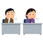 落胆している社会人にのイラスト