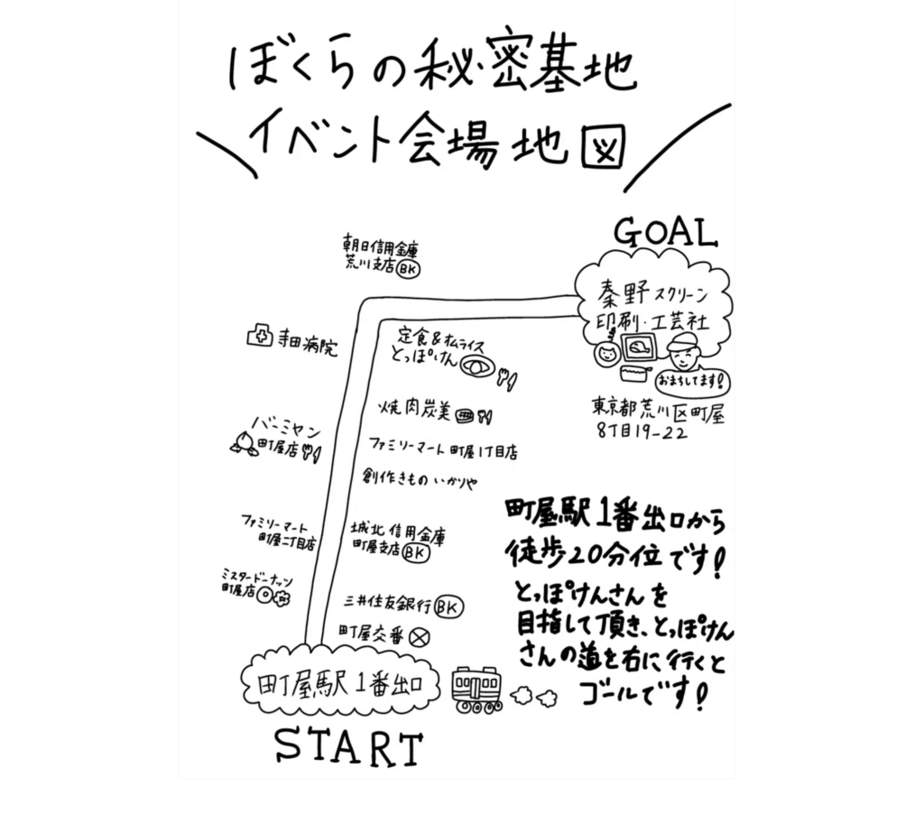 僕らの秘密基地の地図