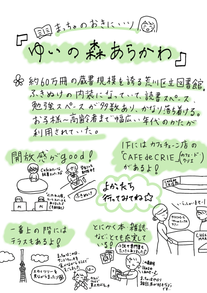 ゆいの森あらかわと言う名前の図書館